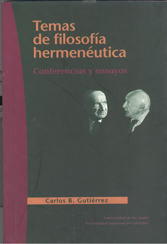 Publicación Temas de filosofía hermenéutica