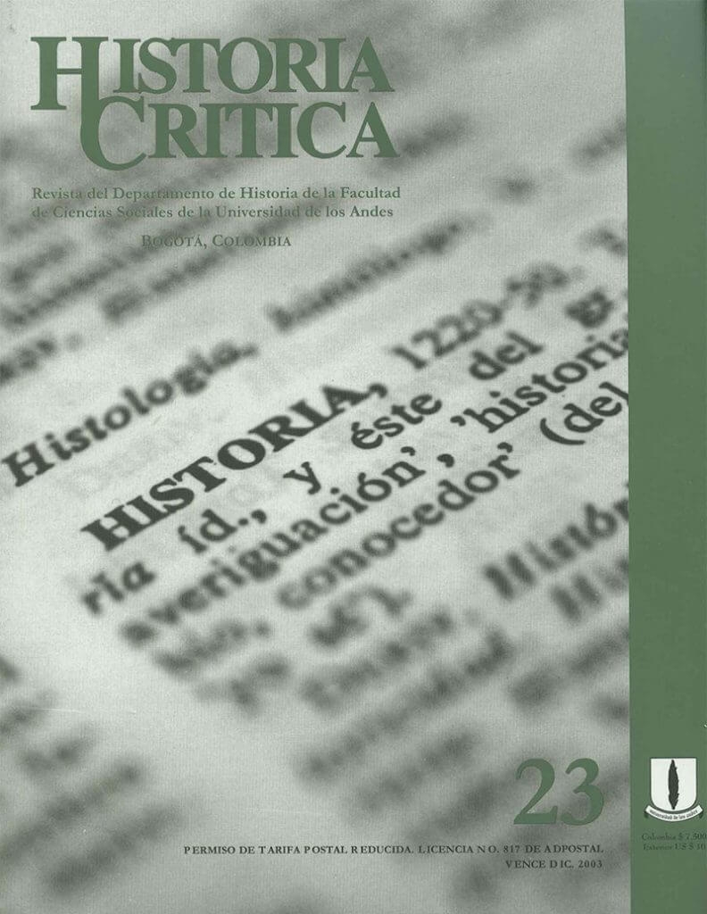 Histcrit.2002.issue 23.cover
