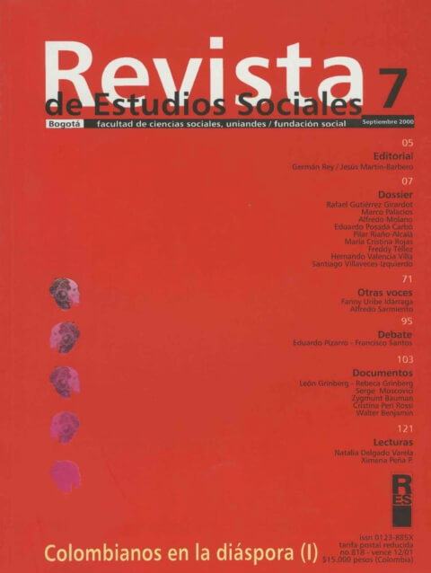 Revista de Estudios Sociales 7 de la Universidad de los Andes