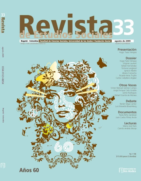 Revista de Estudios Sociales 33 de la Universidad de los Andes