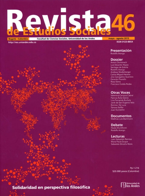 Revista de Estudios Sociales 46 de la Universidad de los Andes