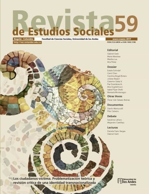 Revista de Estudios Sociales 59 de la Universidad de los Andes