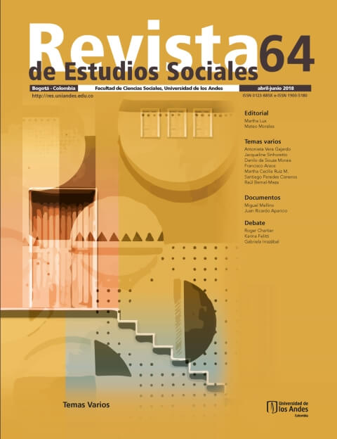 Revista de Estudios Sociales 64 de la Universidad de los Andes