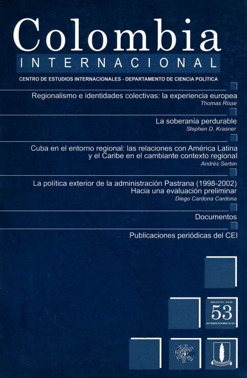 Revista Colombia Internacional 53 de la Universidad de los Andes