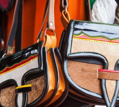 Colombian traditional leather satchel from the Antioquia Region called Carriel
