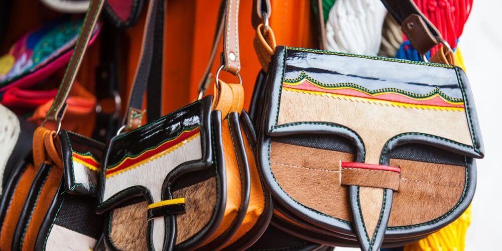 Colombian traditional leather satchel from the Antioquia Region called Carriel