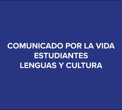 Comunicado estudiantes lenguas cultura