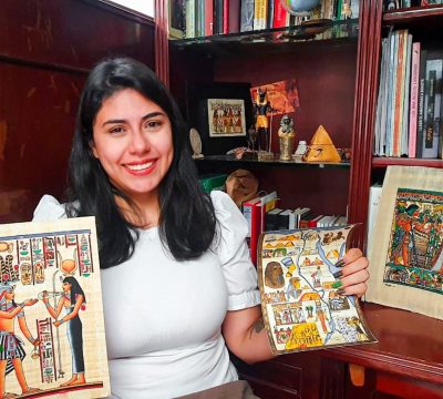 Egresada Danna Munévar Egipto Luxor 2021