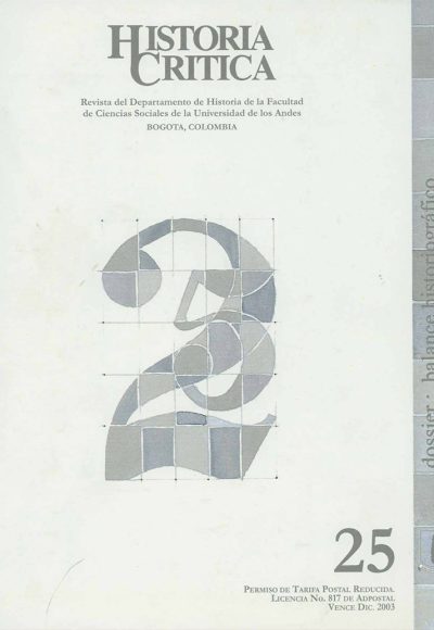 Histcrit.2003.issue 25.cover
