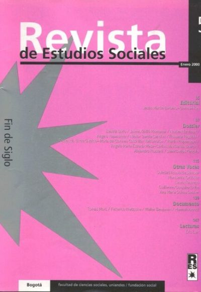Revista de Estudios Sociales 5 de la Universidad de los Andes